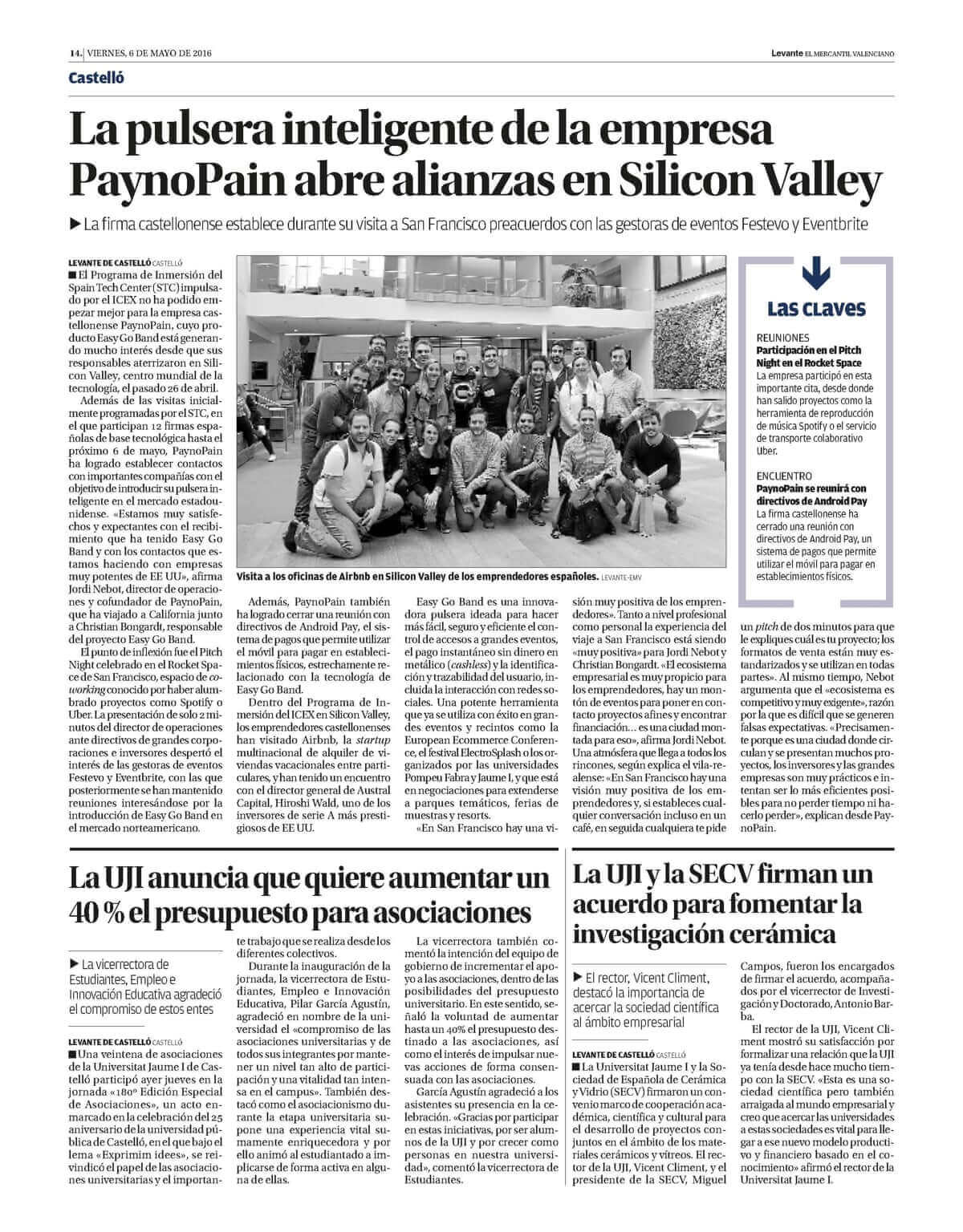PaynoPain abre alianzas en Silicon Valley